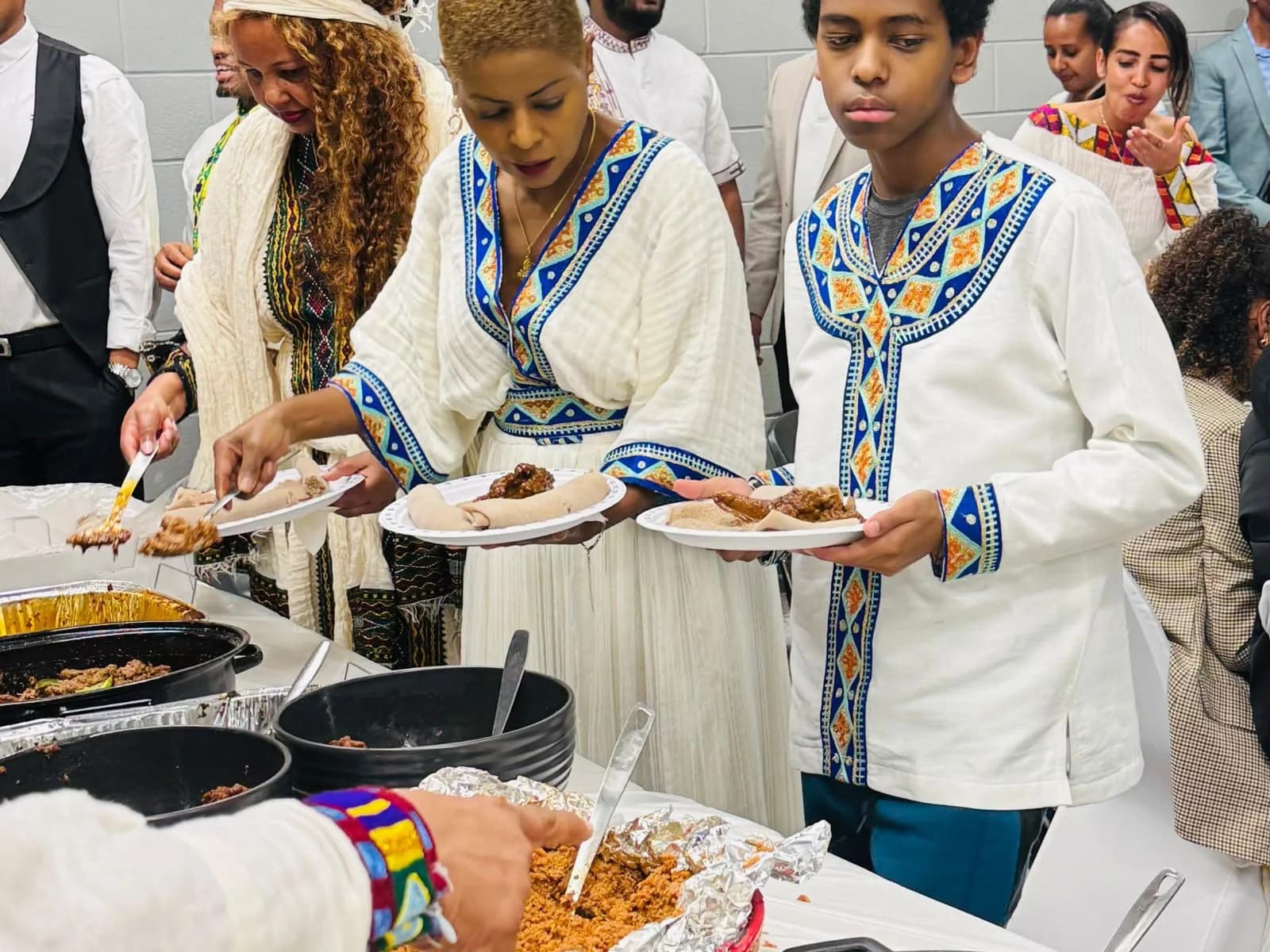 Elders from the Ebenezer Relief Society community gathered together in Calgary